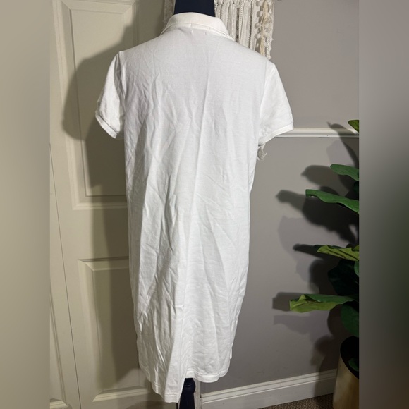 Ralph Lauren White Polo Shirt Dress with Navy Pony Embroidery - Picture 2 of 6